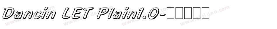Dancin LET Plain1.0字体转换